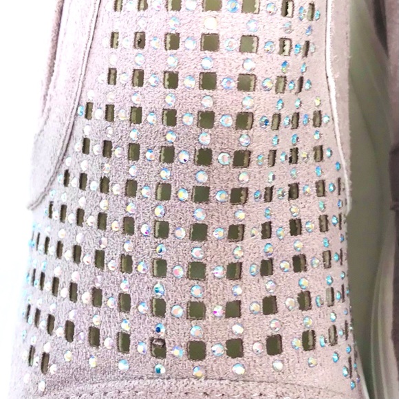 Women's Hidden Wedge Slip On Sneaker Shoes w/Rhinestones.  EU Sz 40 US Sz 9 NWOT - Picture 13 of 16